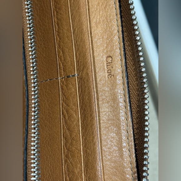 Chloé Paddington Leather Wallet/Clutch with Signature Gold-Tone Padlock and Key - Picture 8 of 10